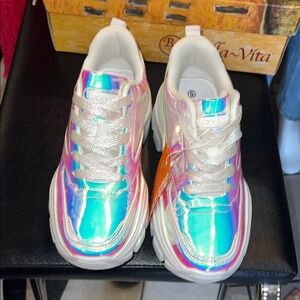 Lucky Step Women's Iridescent Sneakers